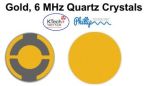 Quartz Crystals,Gold, 6MHz (TAN06RCG)