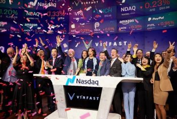 VinFast chính thức niêm yết trên Nasdaq Globalmarket, giá trị vốn hóa hơn 23 tỷ USD
